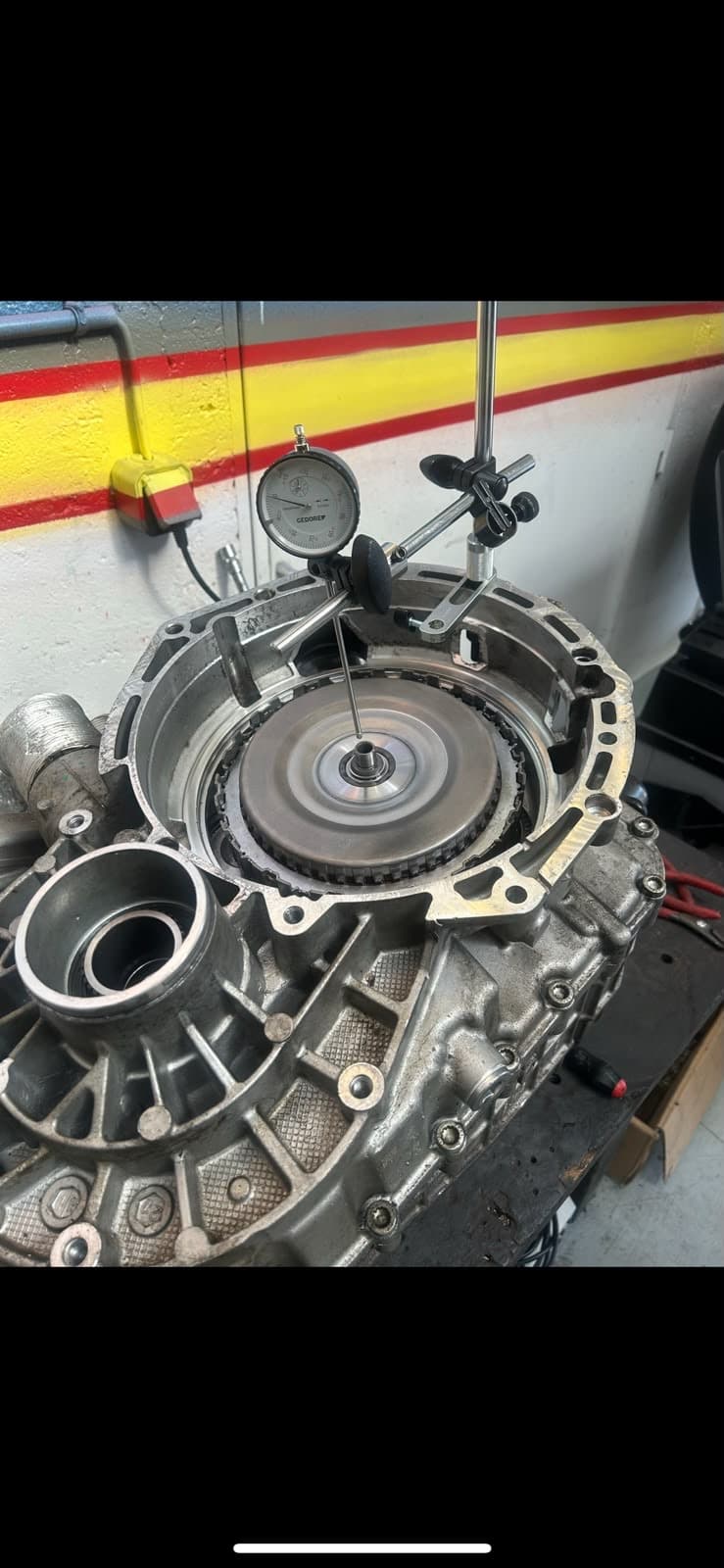 Mesure du faux rond d'un convertisseur de boîte automatique